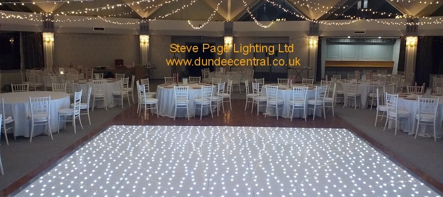 dancefloor and fairylights hire for the atholl suite